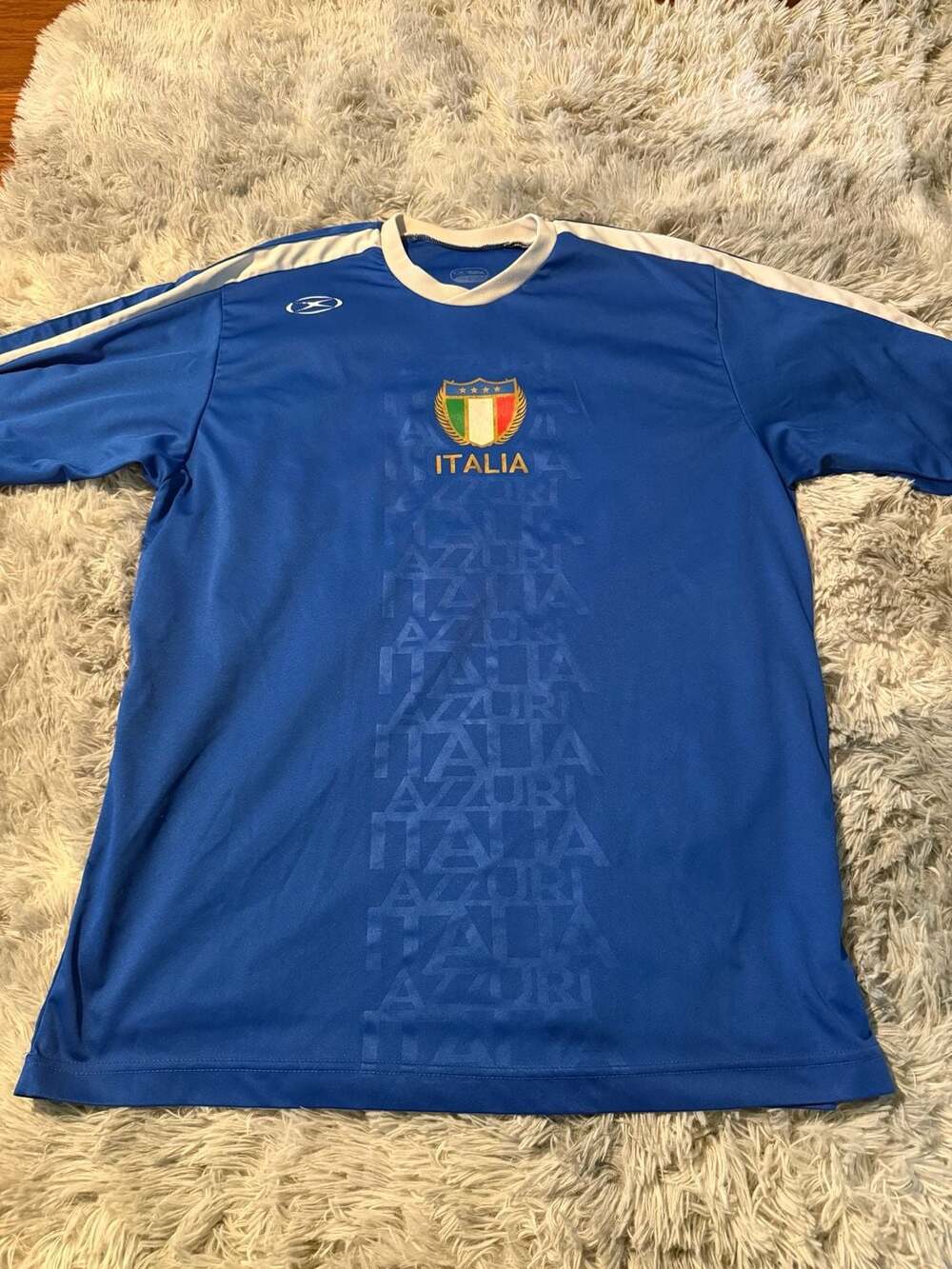 Vintage Drako Italy Italia Azzurri Soccer Jersey Number 10 Size Large